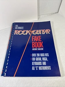 Vintage Ultimate Rock Guitar Fake Book Hal Leonard 1988 200+ Hits Spiral Softcov - Picture 1 of 9