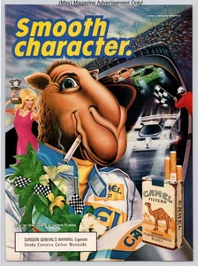 Camel Filters Smooth Character Rennbahn Maskottchen Vintage 1989 Werbung - Bild 1 von 5