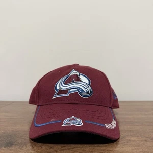 Colorado Avalanche Hockey Baseball Cap Hat Adult Burgundy One Size New Era Men - Picture 1 of 7
