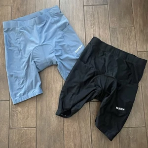 Bikewa Men's Padded Cycling Shorts size XL Blue/Gray Two (2) Pair - Picture 1 of 5