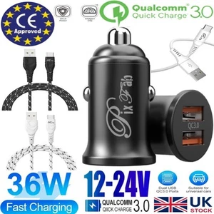 Quick Charge USB Auto Ladegerät Buchse 12V/24V für Honor 200 400 Lite/SMART/Pro - Bild 1 von 24