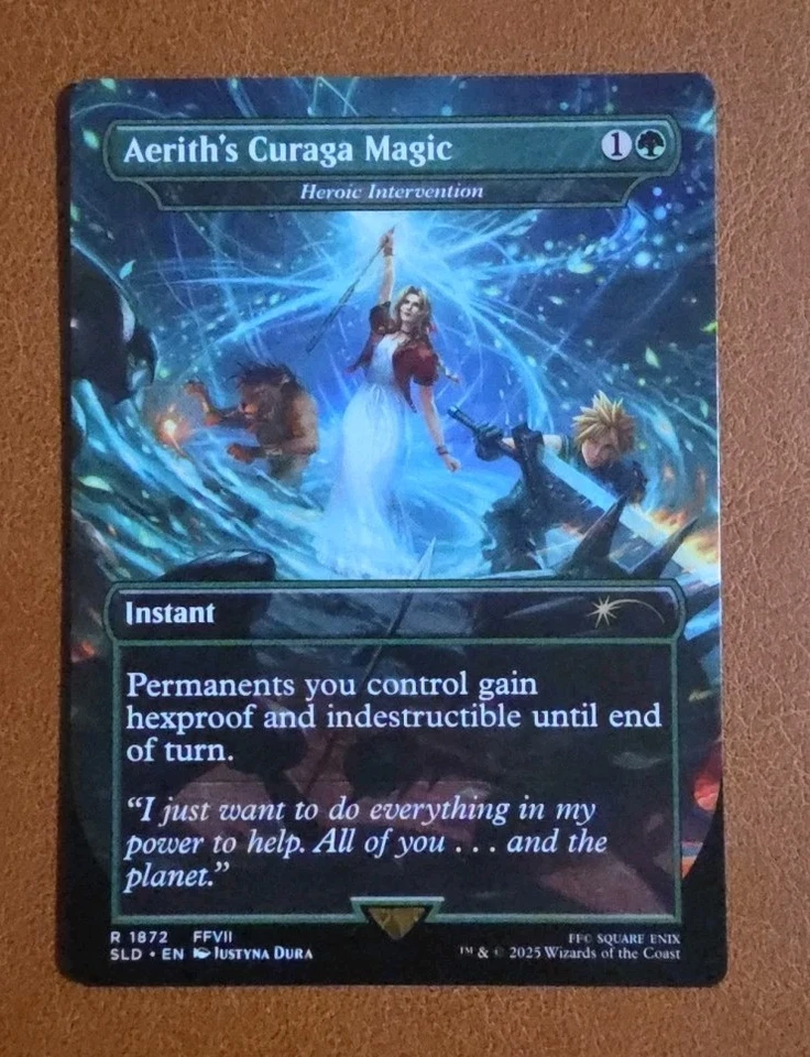 NM FOIL Aerith's Curaga Magic (Heroic Intervention) SLD #1872 Final Fantasy - Image 1 of 1