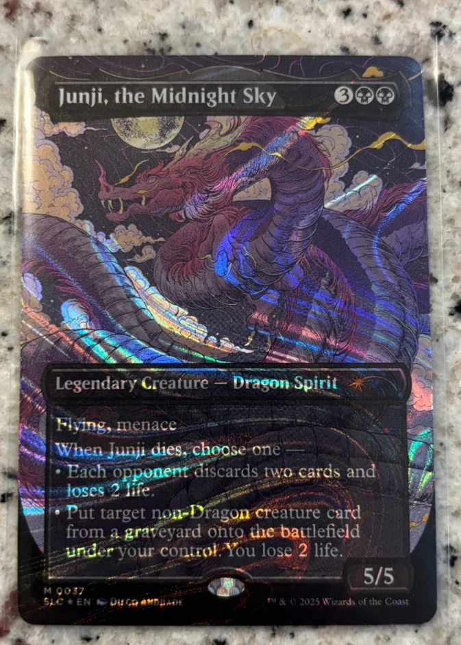 Junji, The Midnight Sky HALO FOIL Secret Lair Encyclopedia MTG NM 0037 - Image 1 of 1