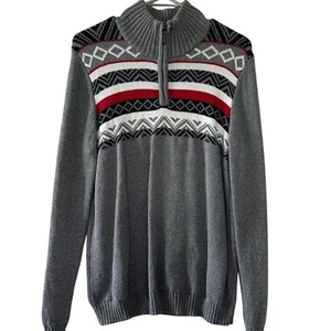 EUC Boys Chaps Gray Sweater sz 18/20 - Picture 1 of 3