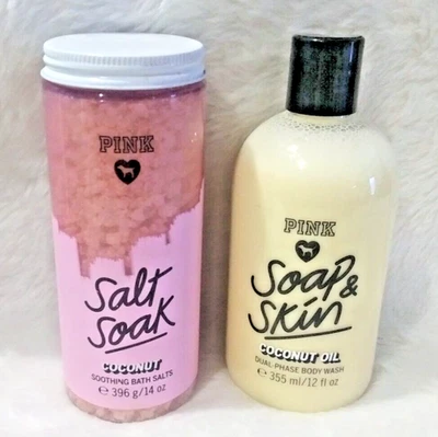 Victoria's Secret PINK Salt Soak Coconut Oil Soap & Skin Dual-Phase Body Wash - Image 1 of 4