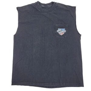 Camisa Harley Davidson 2000 vintage negra sin mangas Tank Wieblers Davenport Iowa - Imagen 1 de 9