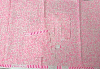 2019 Rifle Paper Japan PRIMAVERA Floral Neon Bright Pink Quilt Fabric 42x42 PLUS - Image 1 of 3