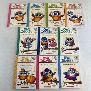 Owl Diaries 1-10 Branches Children’s Book Set Rebecca Elliott Lot Of 10 - Picture 1 of 17