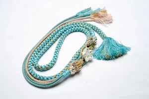 LIEBER VANILLE JAPANISCHER ORNAMENT OBIJIME CORD FURISODE KIMONO DAMEN OBI VERSCHLUSS - Bild 1 von 6