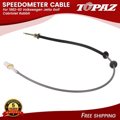 Cable velocímetro para Volkswagen Jetta Golf Cabriolet Rabbit 1982-93 191957803D Foto 1 de 4