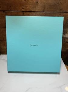 Authentic Tiffany & Co. Gift Box XL Blue Empty 22”x22”x4” Organize and Storage - Picture 1 of 8