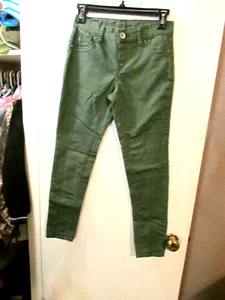 Girl's Green Skinny Jeggings - Size 12R - Justice - Picture 1 of 3