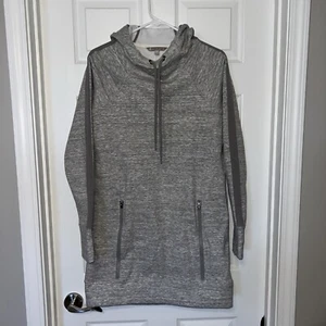 ATHLETA Hoodie Dress Hood Sweatshirt Dress Size S Heather Gray - Picture 1 of 6