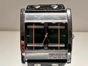 BEAUTIFUL SPORT BIG 46mm  STAINELSS STEEL MEN'S QUARTZ  WATCH "FUBU" 115 SERIES - Picture 1 of 14