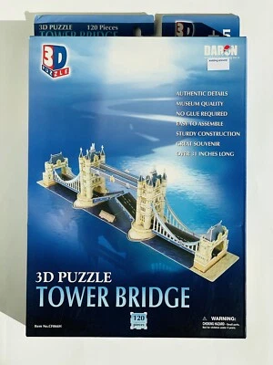Daron London Tower Bridge 3D 120 Piece Foam Puzzle Model Kit NEW - Image 1 of 2