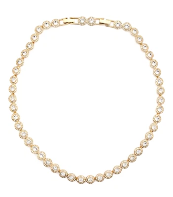 全新 礼品盒 正品 SWAROVSKI 5720505 金色 铺面 永恒 网球 项链 — 第 1/4 张图片