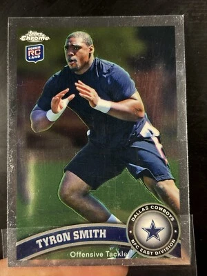2011 TOPPS CHROME TYRON SMITH ROOKIE CARD - Image 1 of 3