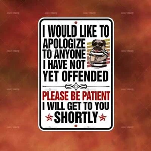 Offended Pug Coffee metal Sign Home room wall art gift funny novelty decor A2035 - Picture 1 of 1