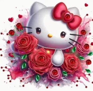 5D DIY Hello Kitty Diamond Art Painting Kit - Bild 1 von 4