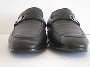 Men's Salvatore Ferragamo Black Buckled Band Loafers Size 10 D