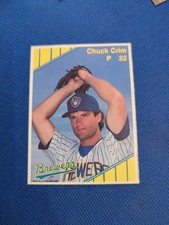 1990 Chuck Crim - Milwaukee Brewers  - #32