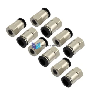 10Pcs 1/8" PT Female Thread 10mm Push In Joint Pneumatic Quick Fittings✦Kd - Picture 1 of 2