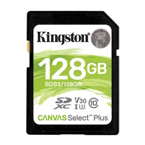 Kingston 128GB SDXC Canvas Select Plus Memory Card - Picture 1 of 3