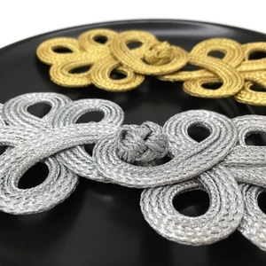 1X DIY Handmade Large Frog Button Fasteners Closure Knots Craft Chinese Decor - Picture 1 of 14