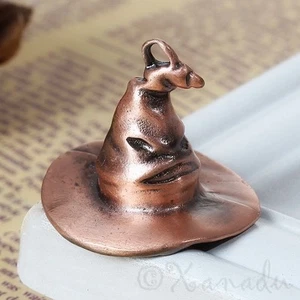 Harry Potter Sorting Hat Antiqued Copper Charm Pendants C6630 - 1, 2 Or 5PCs - Picture 1 of 4