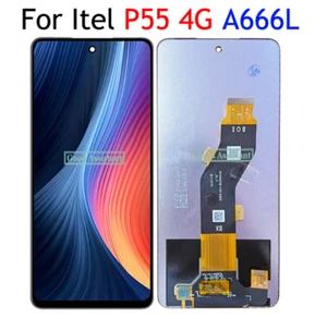 Conjunto de panel digitalizador pantalla táctil pantalla LCD negro para Itel P55 4G A666L - Imagen 1 de 1
