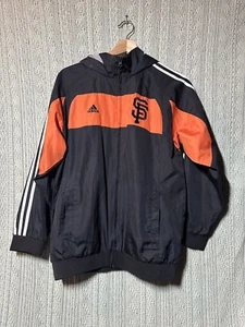 VINTAGE Adidas San Francisco Giants Windbreaker Zip-Up Jacket L KidsMLB Baseball - Picture 1 of 12