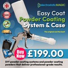 Easy Coat Powder Coating System Gun and Powder in Case MANUFACTURED IN THE UK !!
