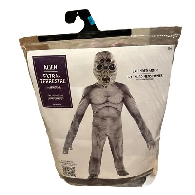 Alien Halloween Niño Disfraz Visitante Espacial Traje Tú mismo Vestido Elegante Halloween Foto 1 de 4