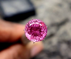 Natural Pink Sapphire Amazing Cut & Quality Stone Round Cut AAA Sapphire 12.8ct - Picture 1 of 7