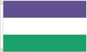 UK Suffragette Polyester 5'x3' Flag - LAST FEW - Picture 1 of 3