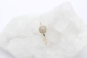 Pandora Damen Ring aus 585 / 14K Gelbgold mit Zirkonia | Gr. 56 - Bild 1 von 4