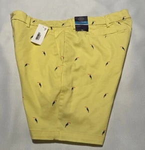 Yellow Casual Shorts Mens 38 Toucan - Picture 1 of 3