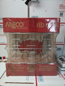 MECO ACCESSSORIES  RIB RACK FITS ALL GRILLS AND WATER SMOKERS 1310 NEW OLD STOCK - Foto 1 di 4