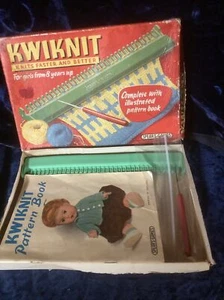 Kwiknit by Spears Games England Child's Knitting with Instruction Book IOB - Picture 1 of 4