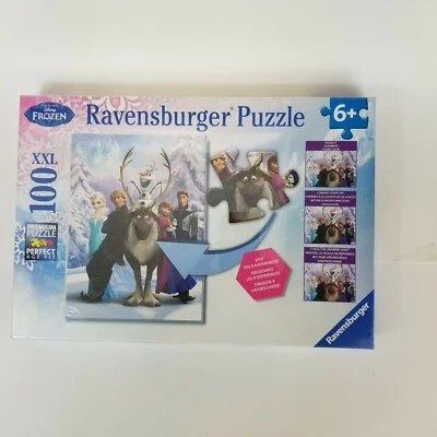 NEW Ravensburger Jigsaw Puzzle - Frozen Disney 100 XXL 100 Pieces 2015 SPOT DIFF - Image 1 of 4