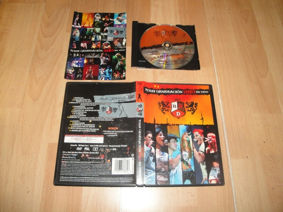 RBD TOUR GENERATION RBD EN VIVO EN DVD USADO COMPLETO MUY NUEVO EN BUEN ESTADO  - Imagen 1 de 1