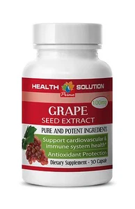 Suplemento natural para bajar de peso - EXTRACTO DE SEMILLA DE UVA 100mg - 1 Botella 30 Cápsulas - Imagen 1 de 12