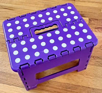 Folding Collapsible Kitchen/Bathroom Foot Stool (Easy handle, Compact, Sturdy) - Image 1 of 4