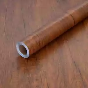 Brown Wood Grain Contact Paper Peel Stick Self Adhesive Wallpaper Vinyl Wrap New - Picture 1 of 9