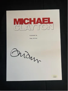 Cubierta de guión firmada por Michael Clayton por Tilda Swinton con certificado de autenticidad JSA - Imagen 1 de 2