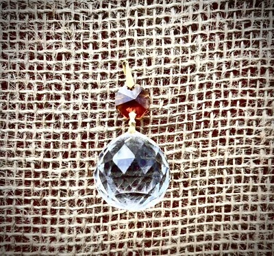 Swarovski Crystal  Teardrop With 5 Beads Chandelier Part Pendant Sun catcher - Image 1 of 2