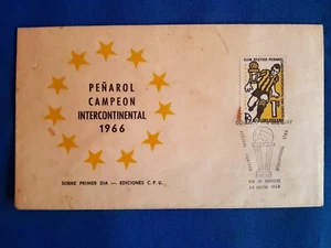 Ersttagsbriefumschlag plus Briefmarken von Peñarol Champion 1966  - Bild 1 von 7