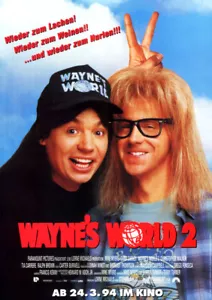 Wayne's World 2 ORIGINAL A1 Kinoplakat Mike Myers / Ch. Walken / Dana Carvey - Picture 1 of 1