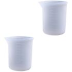 epoxy measuring cups Measurement Scale Cups 2x Cup with Scale Non- Stick Resin