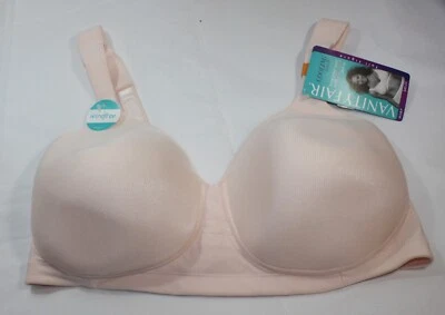 NWT VANITY FAIR keep your cool BRA 71355 breathable full figure CHAMPAGNE - Image 1 of 4